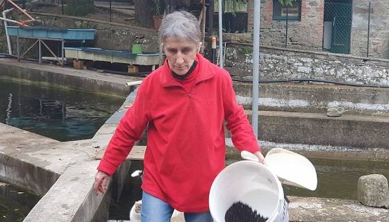 Fiorenza, a 81 anni ancora “regina” delle trote
