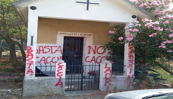 Atti vandalici alla Cappelletta dei cacciatori a Sant’Eusebio