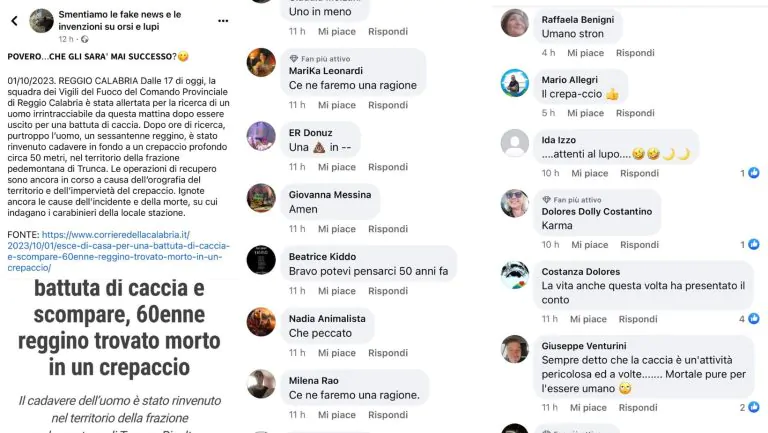 zcacciatore-morto-insulti-ambientalisti-768x433.jpg Cacciatore morto a Reggio Calabria, l’orrore dilaga sui social: gli animalisti esultano