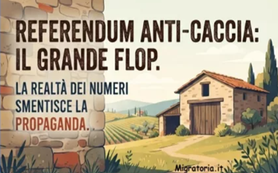 IL FLOP dei Referendum ANTICACCIA smonta la favola del “Paese schierato”…